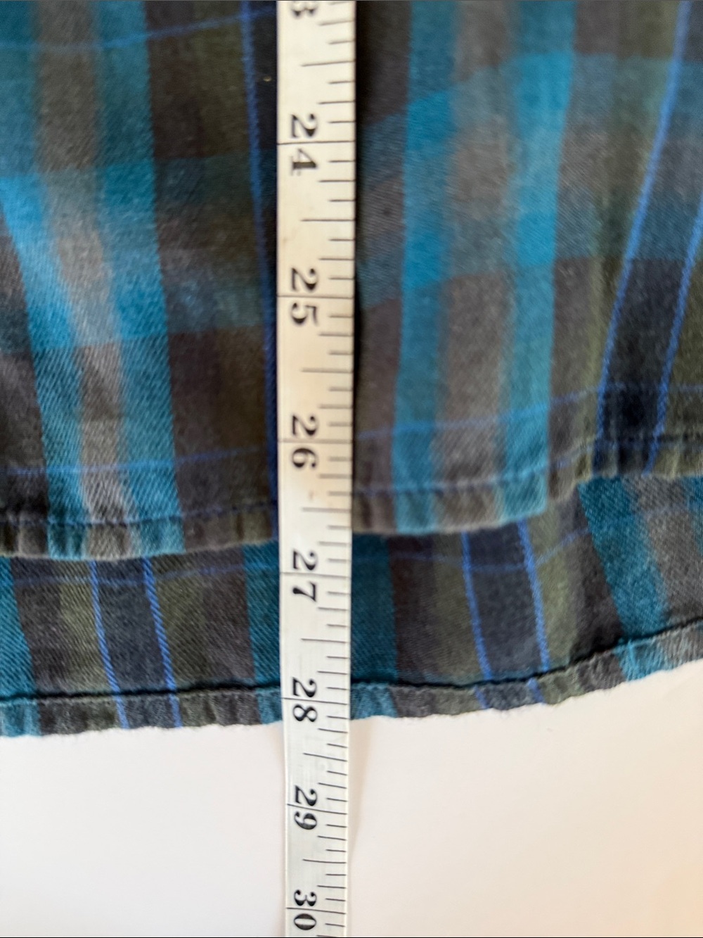 Denim & Supply x Ralph Lauren Blue/Brown Plaid Cotton Flannel Shirt Size Medium - Picture 9 of 11